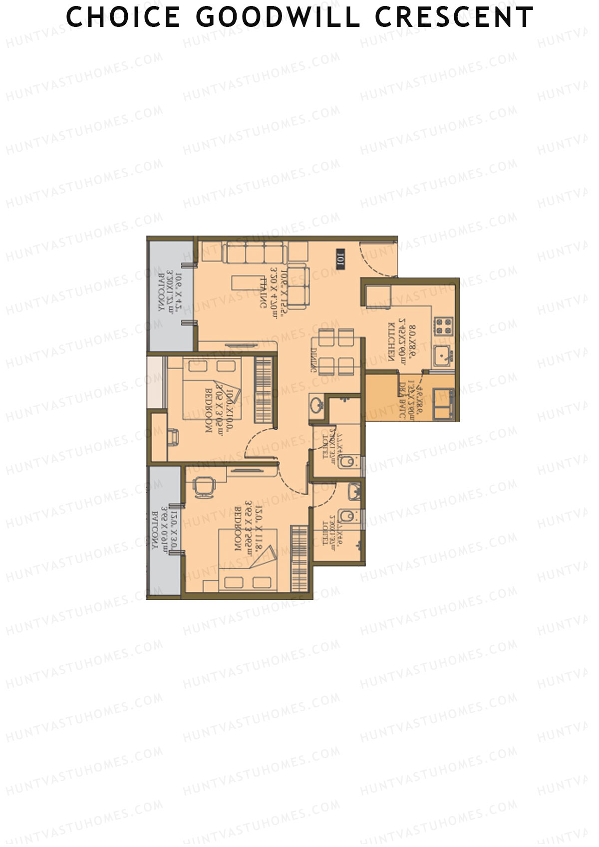 Choice Goodwill Crescent Wing A Unit 4 Floor Plan