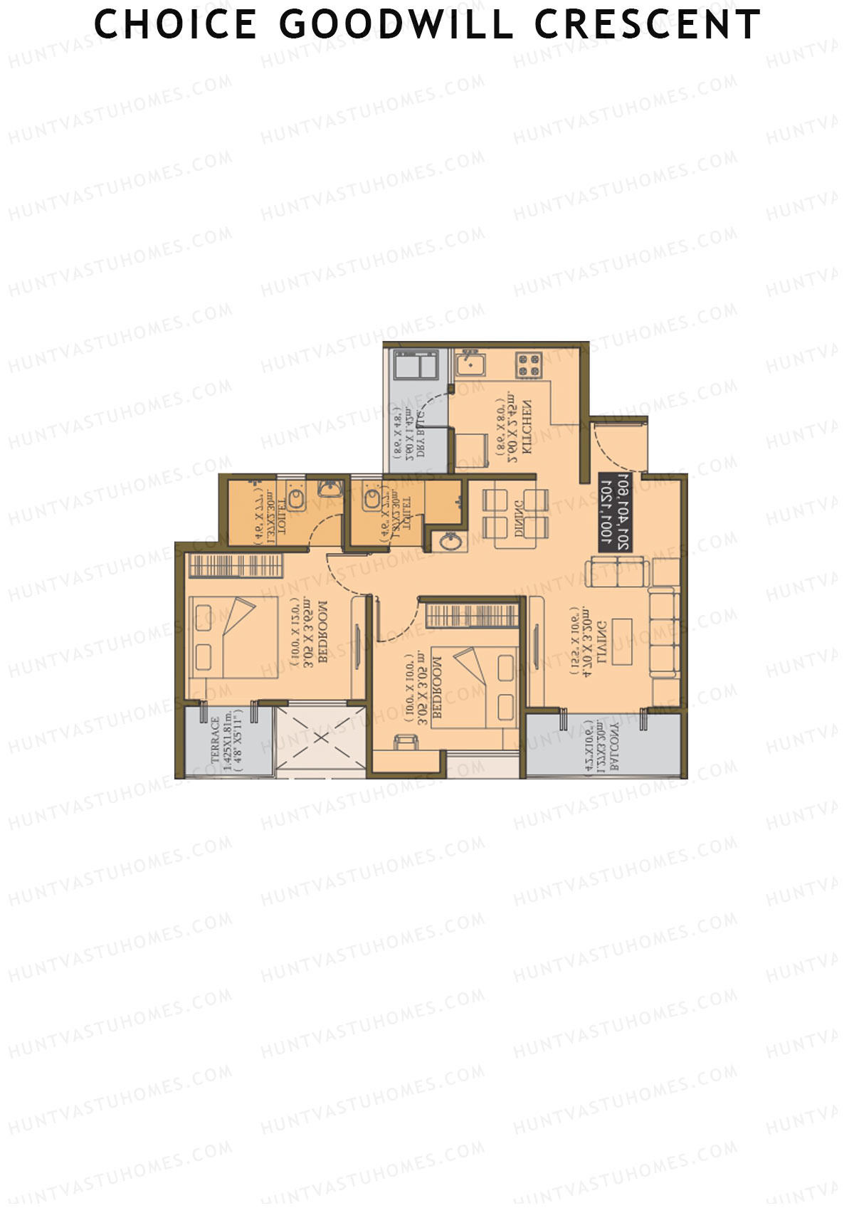 Choice Goodwill Crescent Wing C Unit 4 Floor Plan