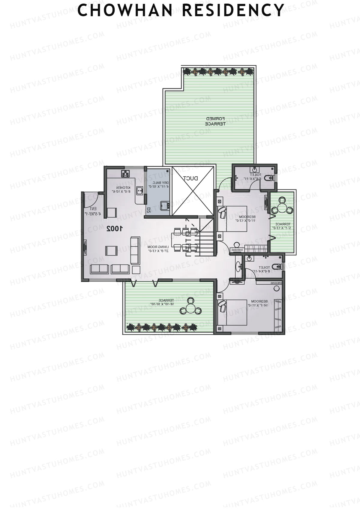 Chowhan Residency Tower 1 Unit 1 Type (Penthouse) Floor Plan