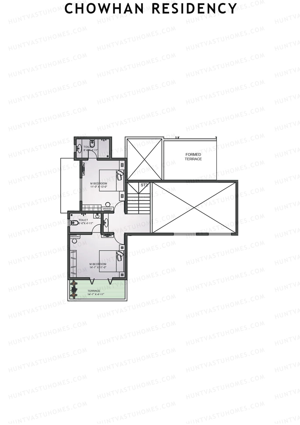 Chowhan Residency Tower 1 Unit 2 Type (Penthouse) Floor Plan