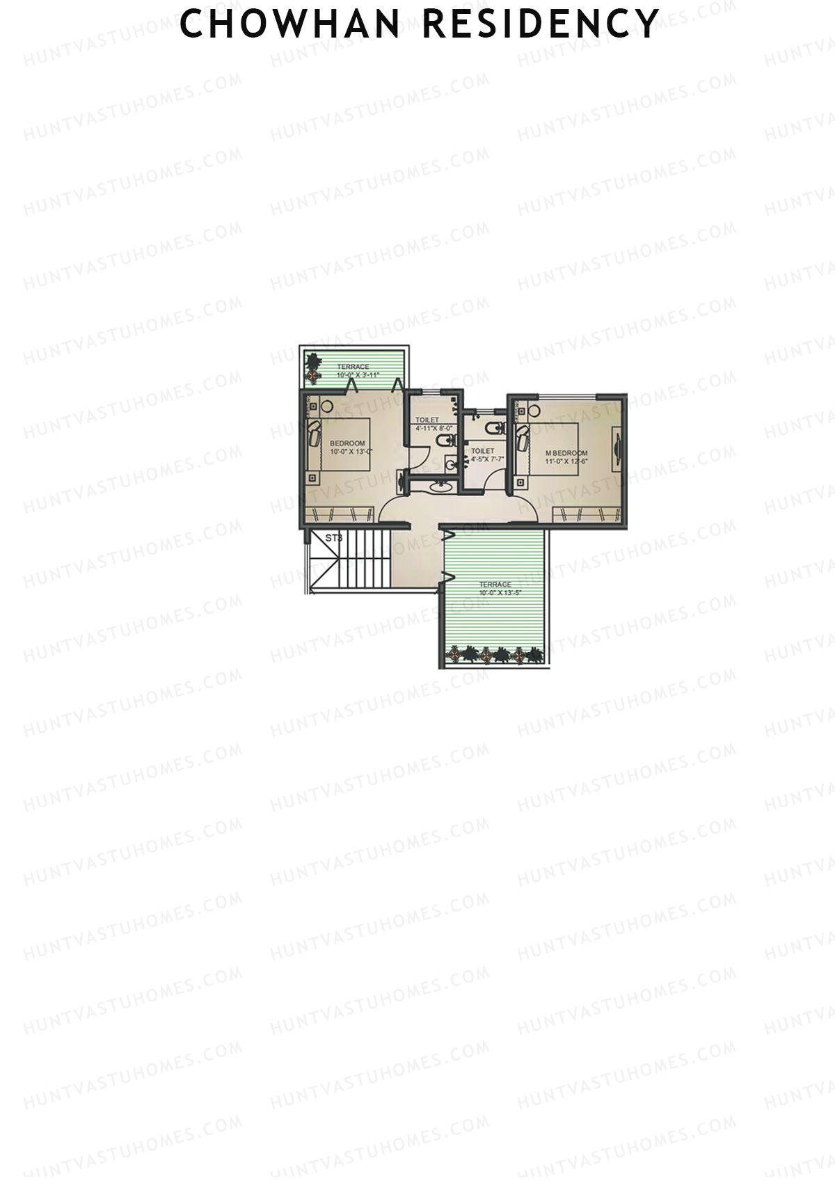 Chowhan Residency Tower 1 Unit 4 Type (Penthouse) Floor Plan