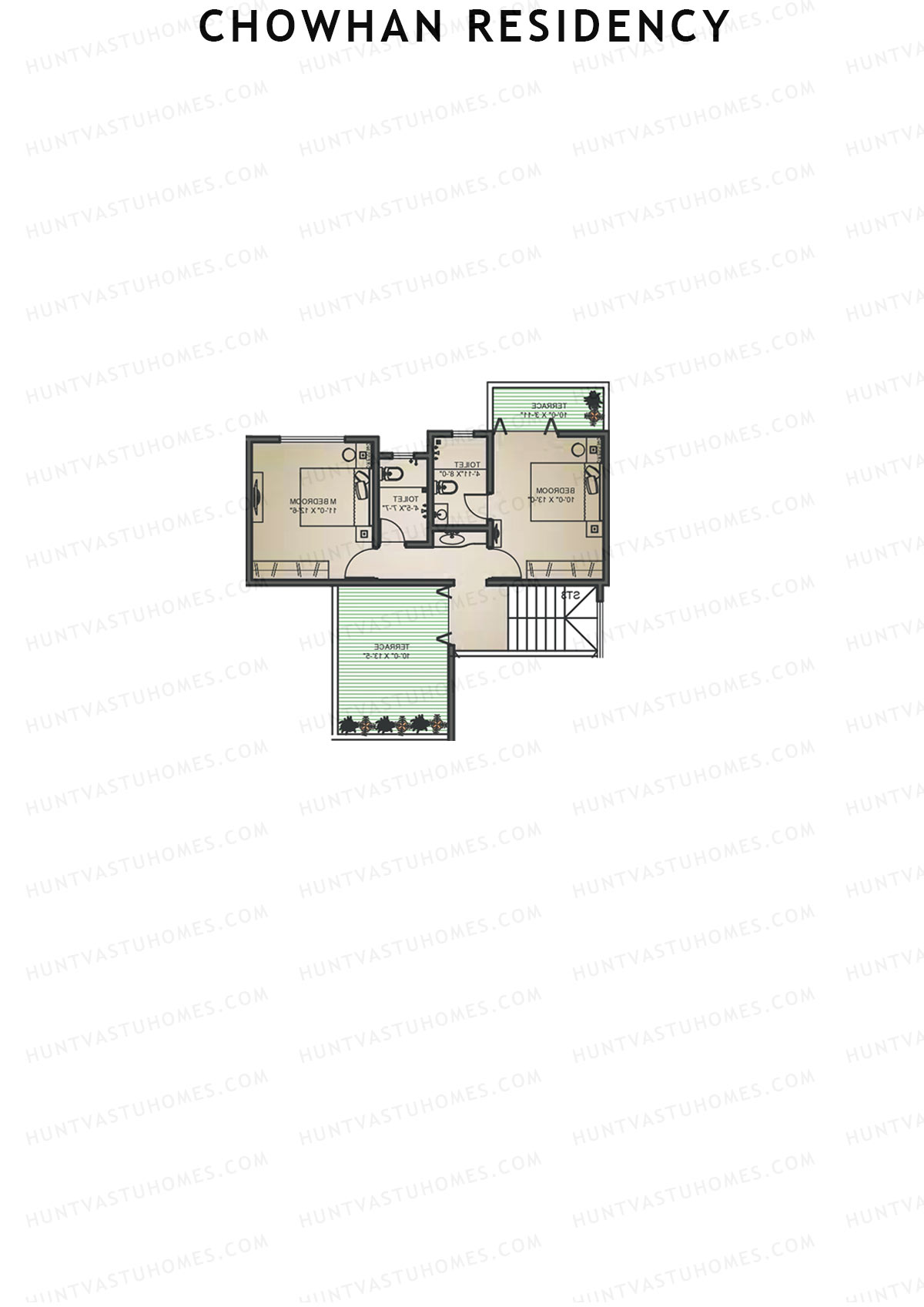 Chowhan Residency Tower 1 Unit 5 Type (Penthouse) Floor Plan