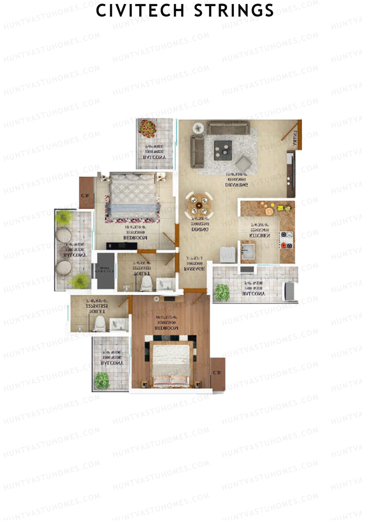 Civitech Strings Tower C Unit 8 Floor Plan