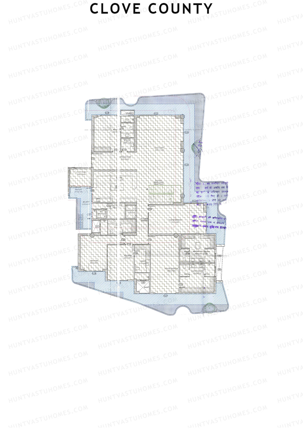 Clove County Tower A Unit 2 (Penthouse) Floor Plan