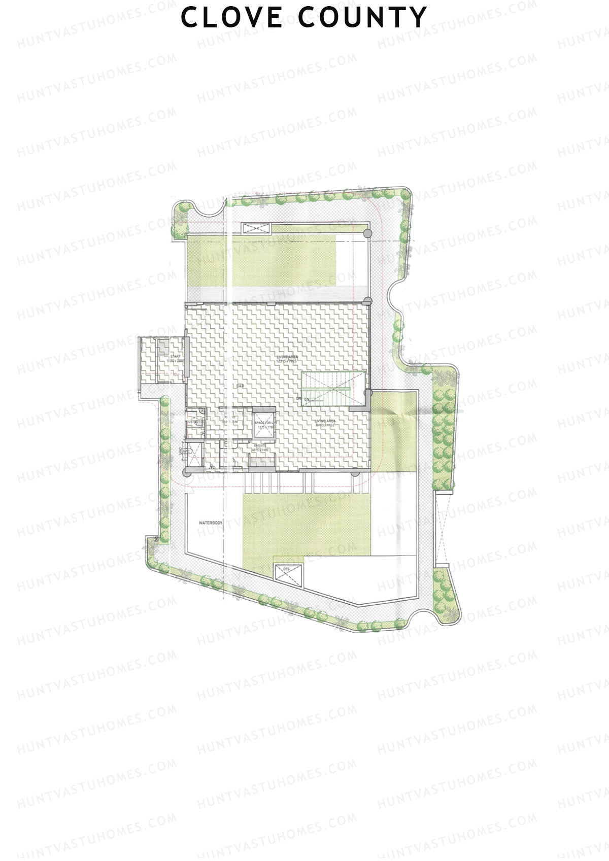 Clove County Tower A Unit 2 (Penthouse) Floor Plan