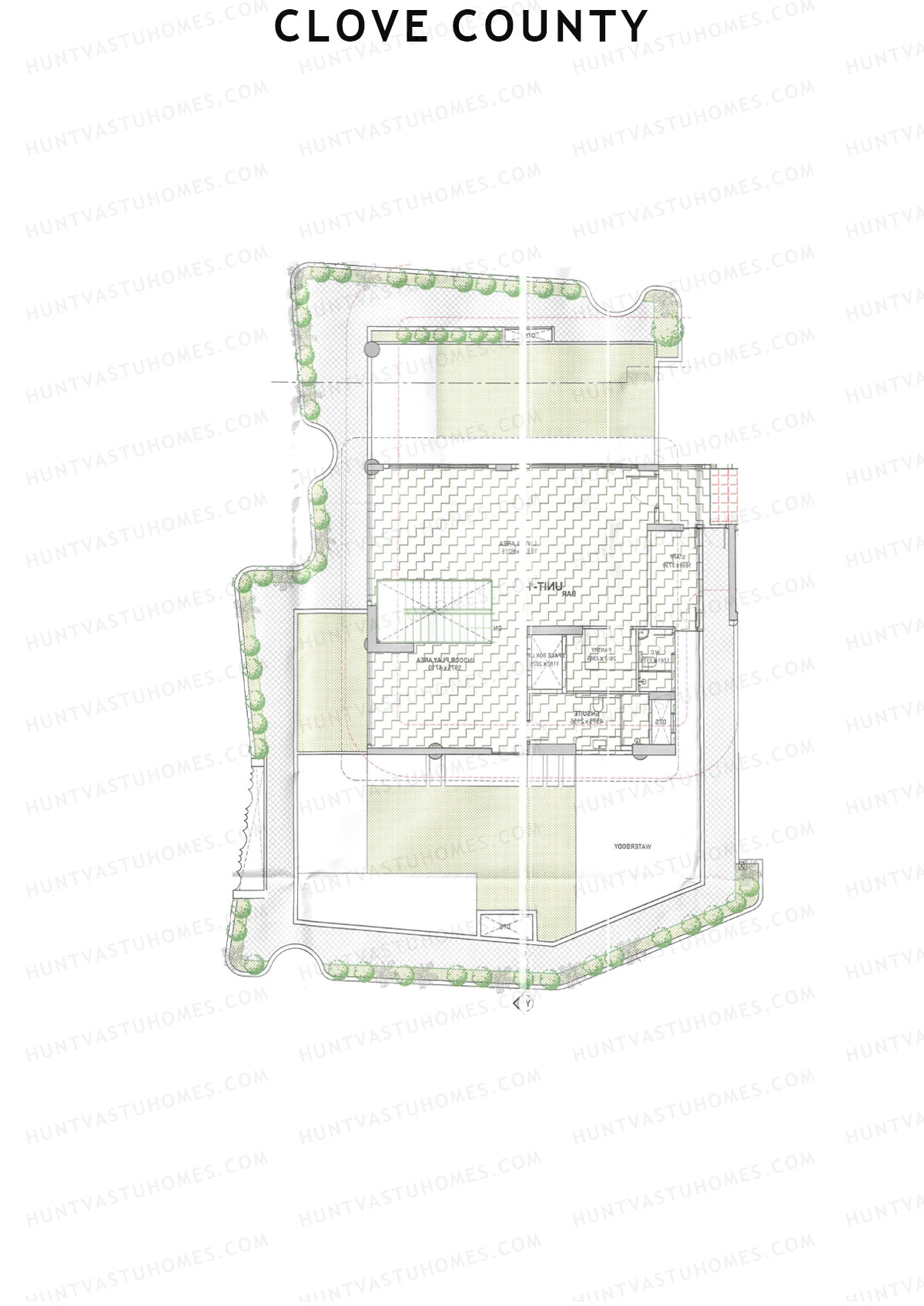Clove County Tower B Unit 1 (Penthouse) Floor Plan