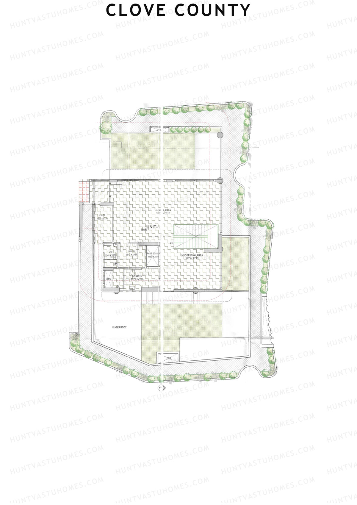 Clove County Tower B Unit 2 (Penthouse) Floor Plan
