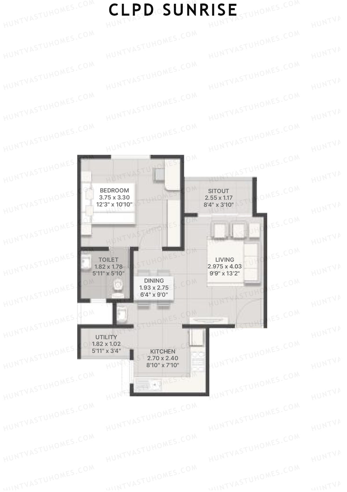 CLPD Sunrise Wing A Unit 1 Floor Plan