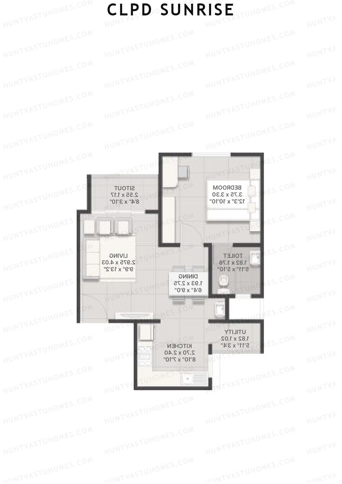 CLPD Sunrise Wing A Unit 2 Floor Plan