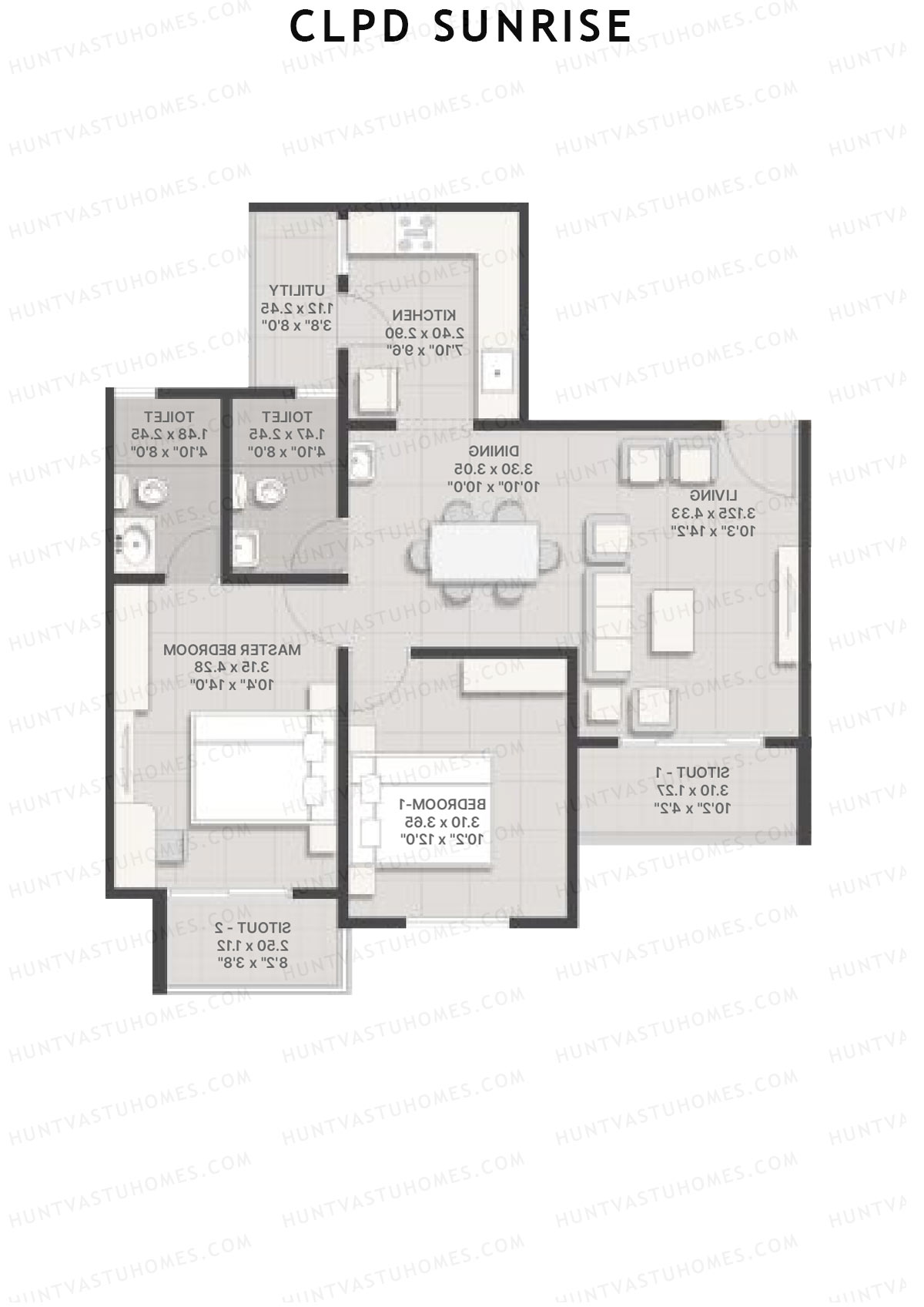 CLPD Sunrise Wing G Unit 4 Floor Plan