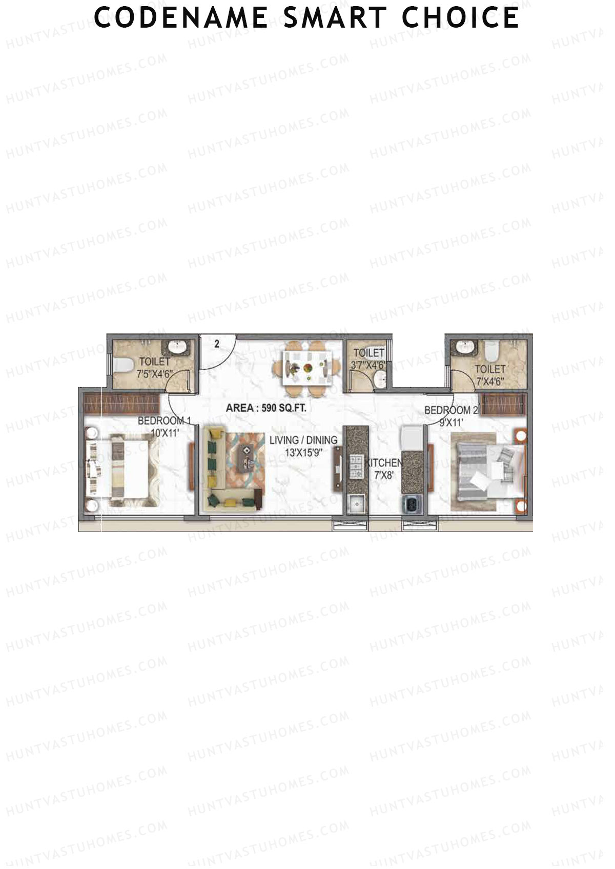 Codename Smart Choice Ambe Darshan Unit 2 Floor Plan