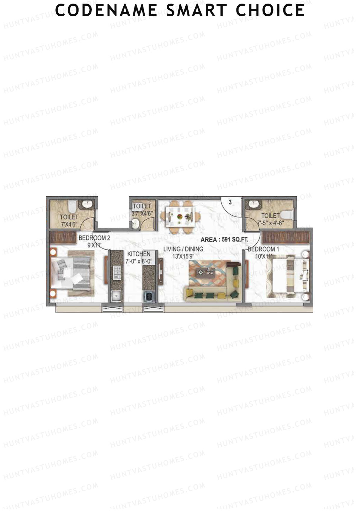 Codename Smart Choice Ambe Darshan Unit 3 Floor Plan