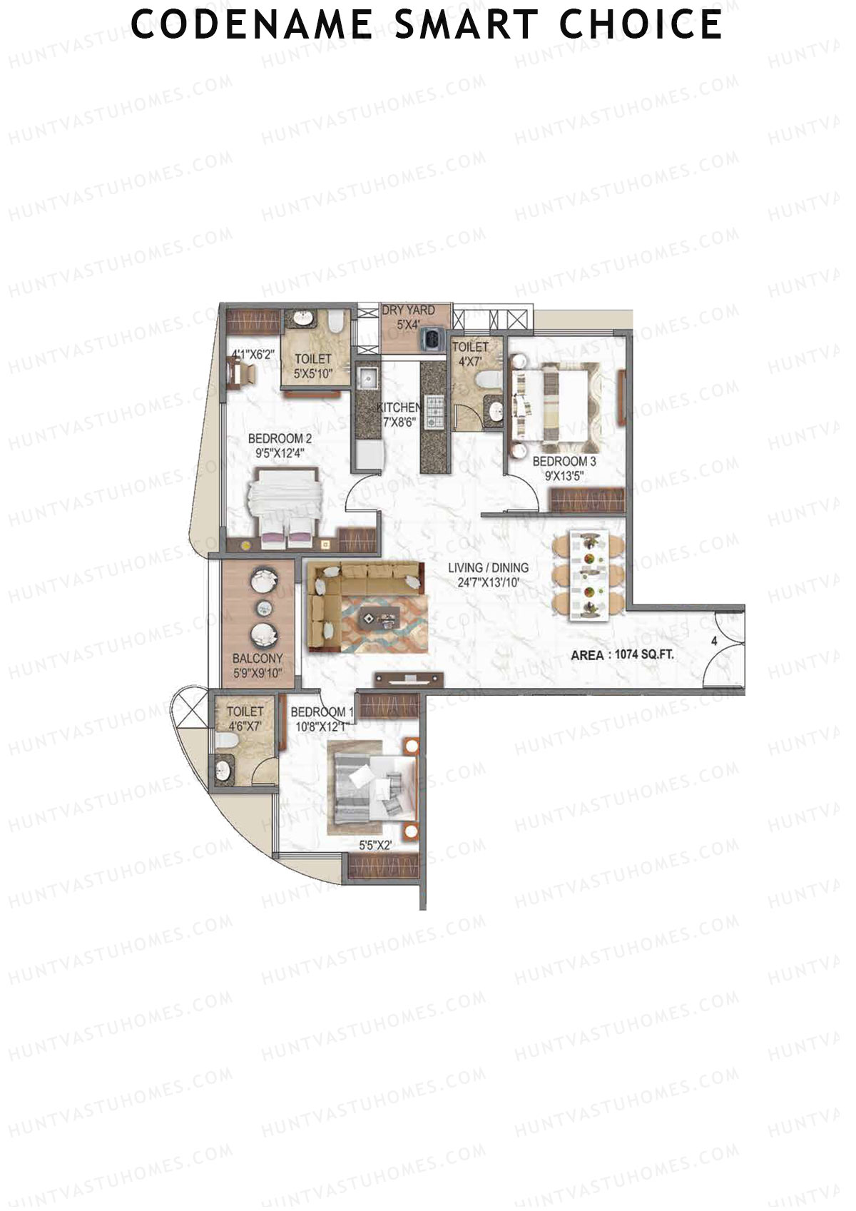 Codename Smart Choice Ambe Darshan Unit 4 Floor Plan
