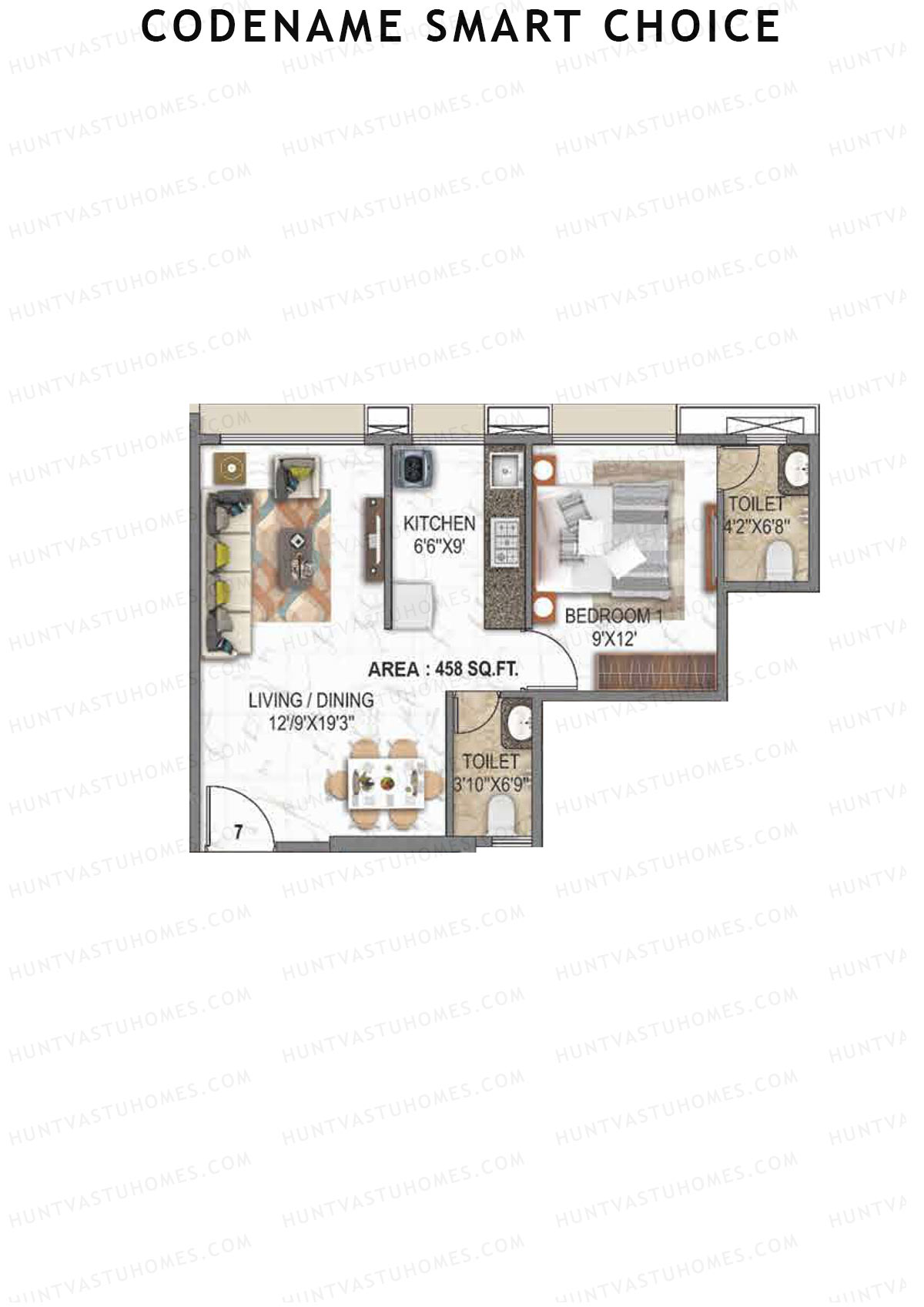 Codename Smart Choice Ambe Darshan Unit 7 Floor Plan