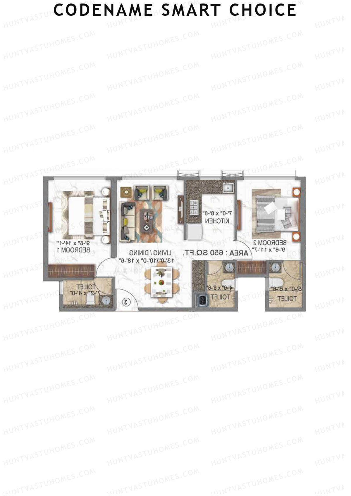 Codename Smart Choice Ambe Krupa Unit 2 Floor Plan