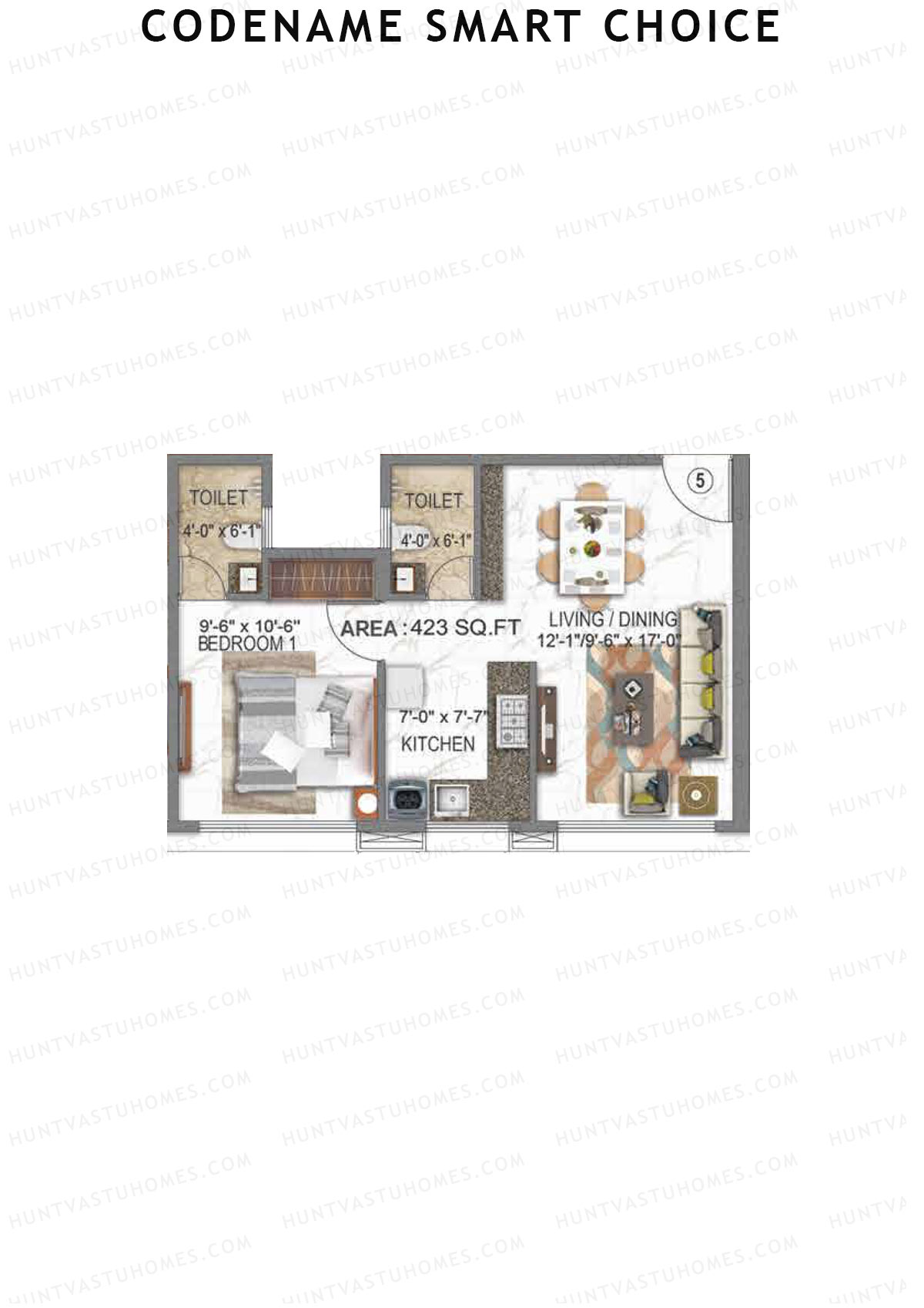 Codename Smart Choice Ambe Krupa Unit 5 Floor Plan