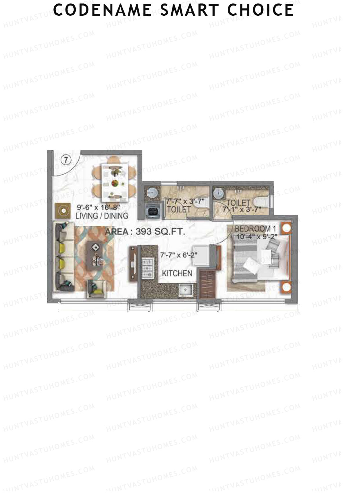 Codename Smart Choice Ambe Krupa Unit 7 Floor Plan