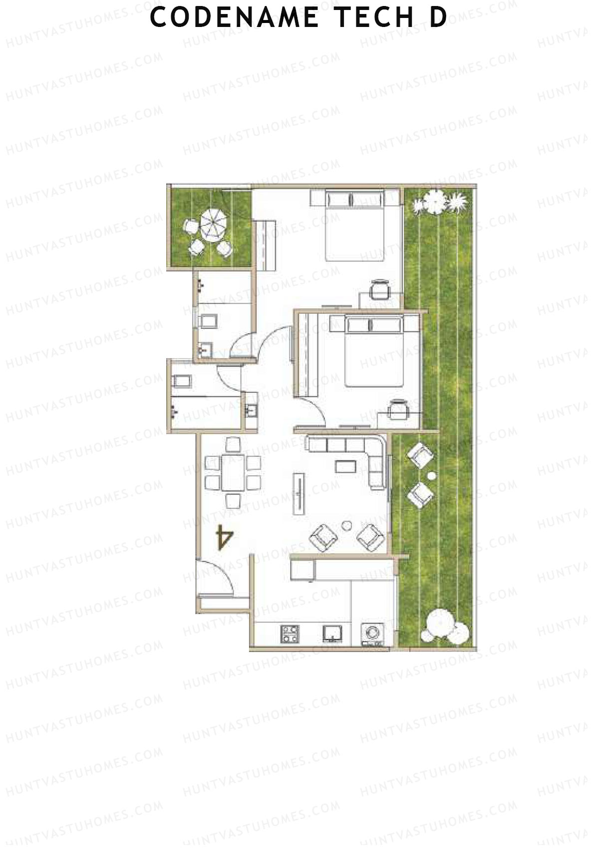 Codename Tech D Tower B Unit 2 Floor Plan