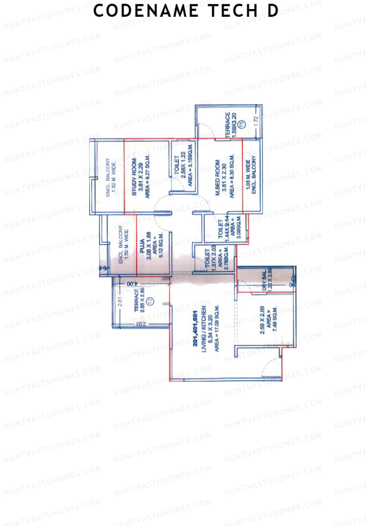 Codename Tech D Tower C Unit 1 Floor Plan