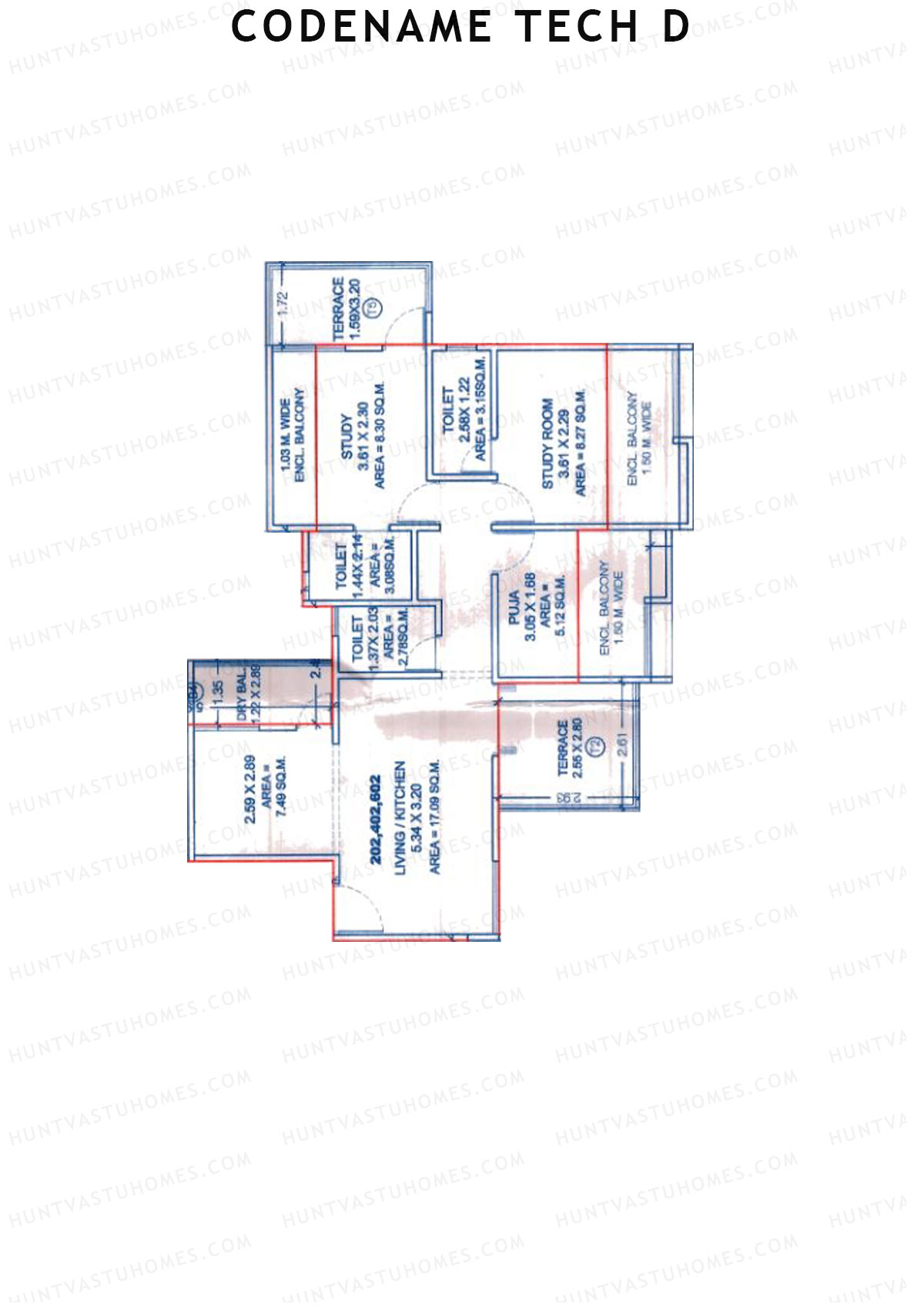 Codename Tech D Tower C Unit 2 Floor Plan