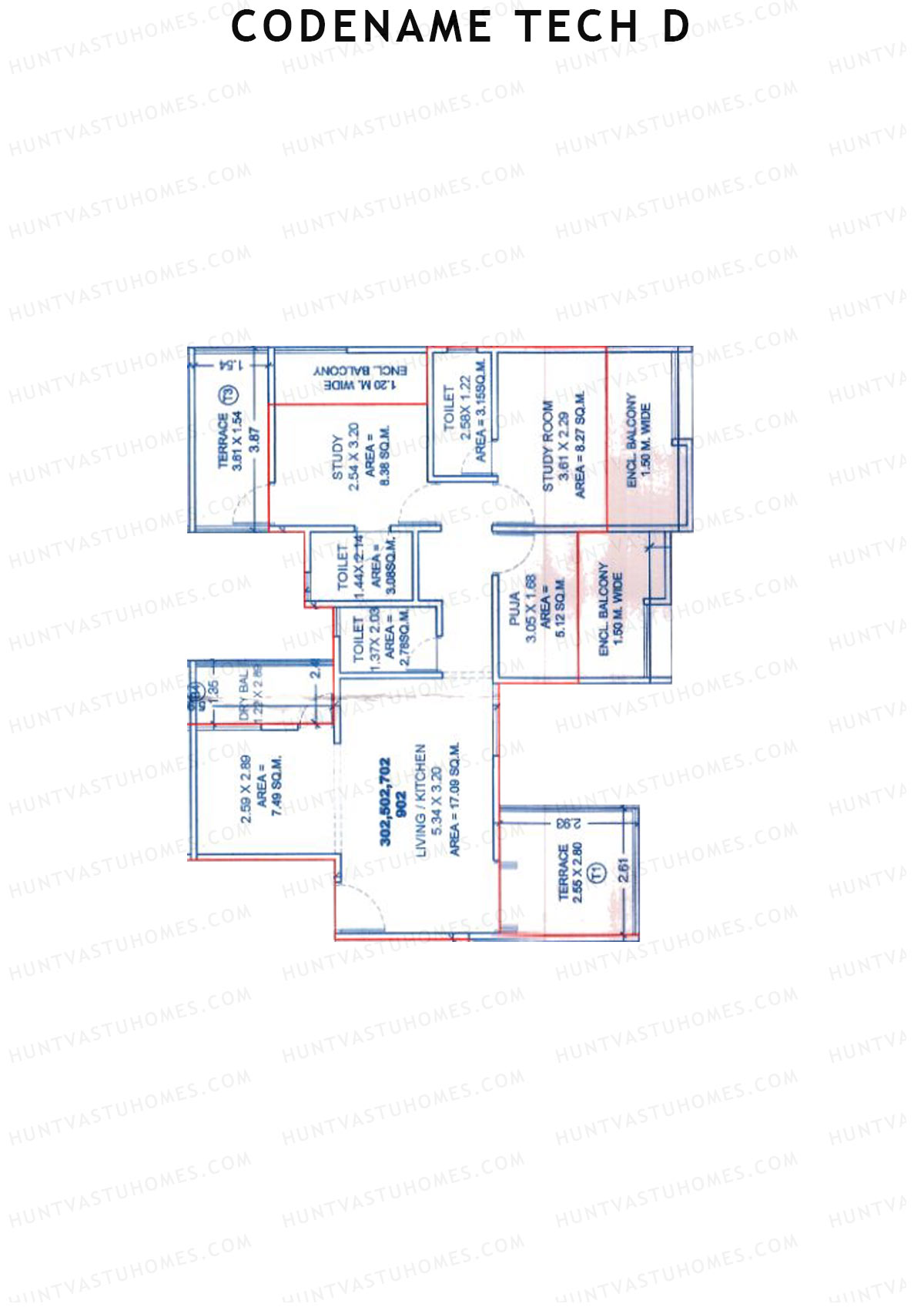 Codename Tech D Tower C Unit 2 Floor Plan