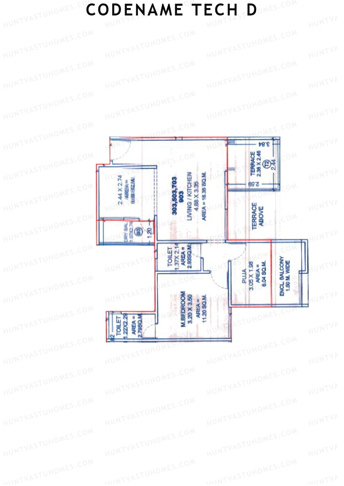 Codename Tech D Tower C Unit 3 Floor Plan