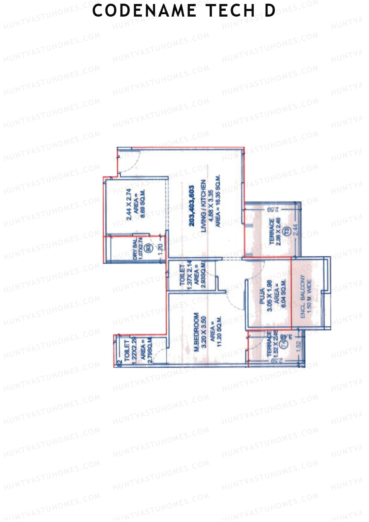 Codename Tech D Tower C Unit 3 Floor Plan