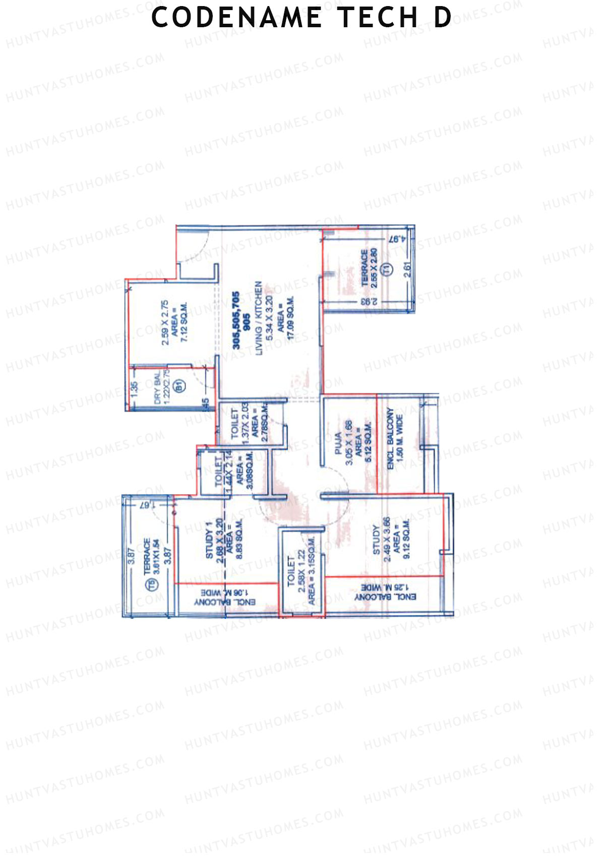 Codename Tech D Tower C Unit 5 Floor Plan