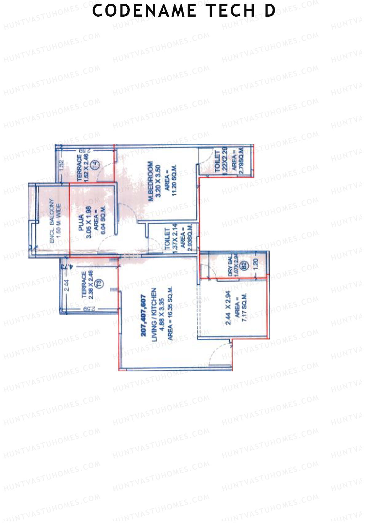 Codename Tech D Tower C Unit 7 Floor Plan