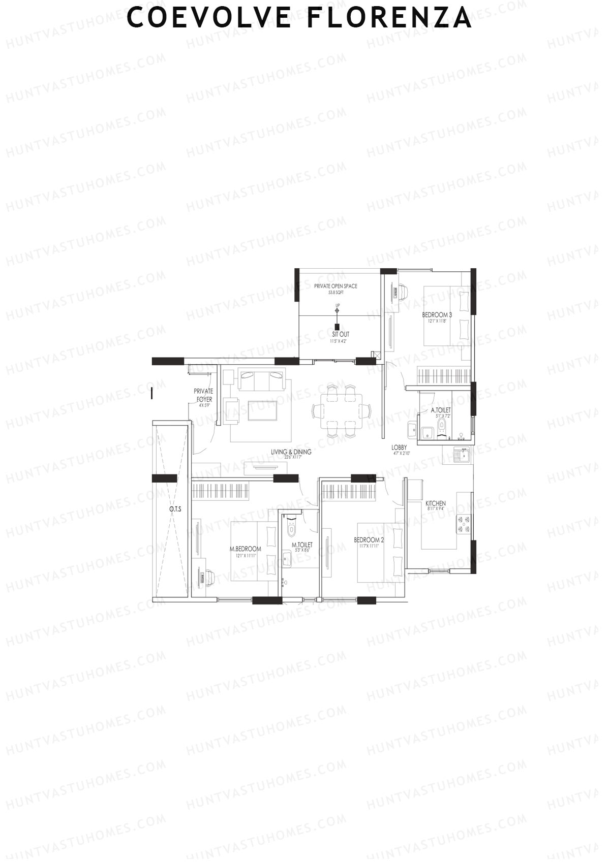 Coevolve Florenza Aster Unit 6 Floor Plan