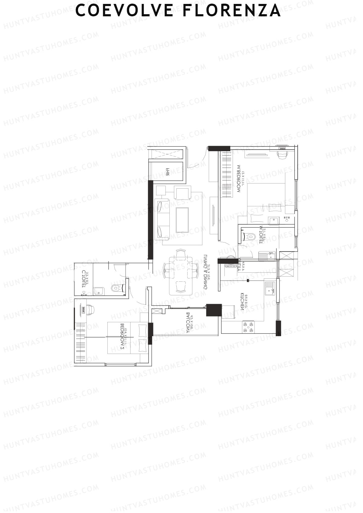 Coevolve Florenza Basil Unit 8 Floor Plan