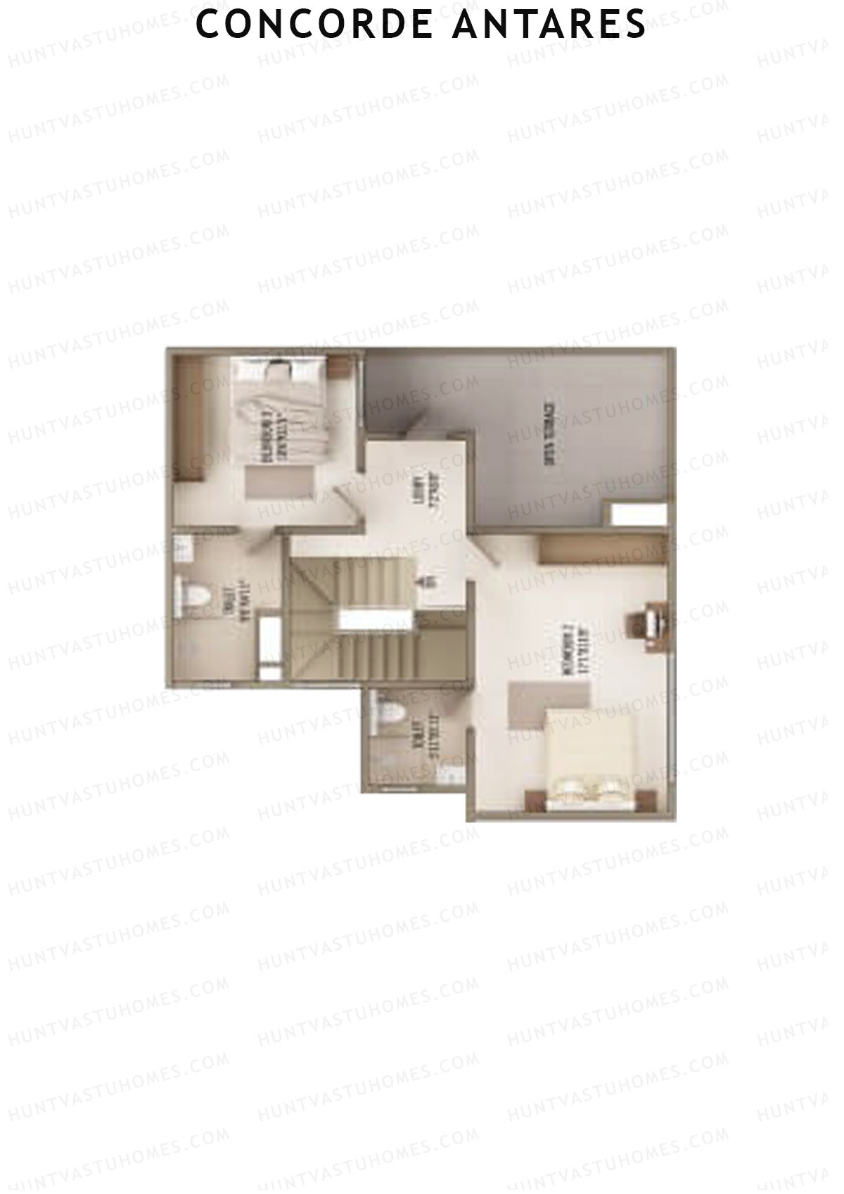 Concorde Antares Aurora Unit 7 (Duplex ) Floor Plan