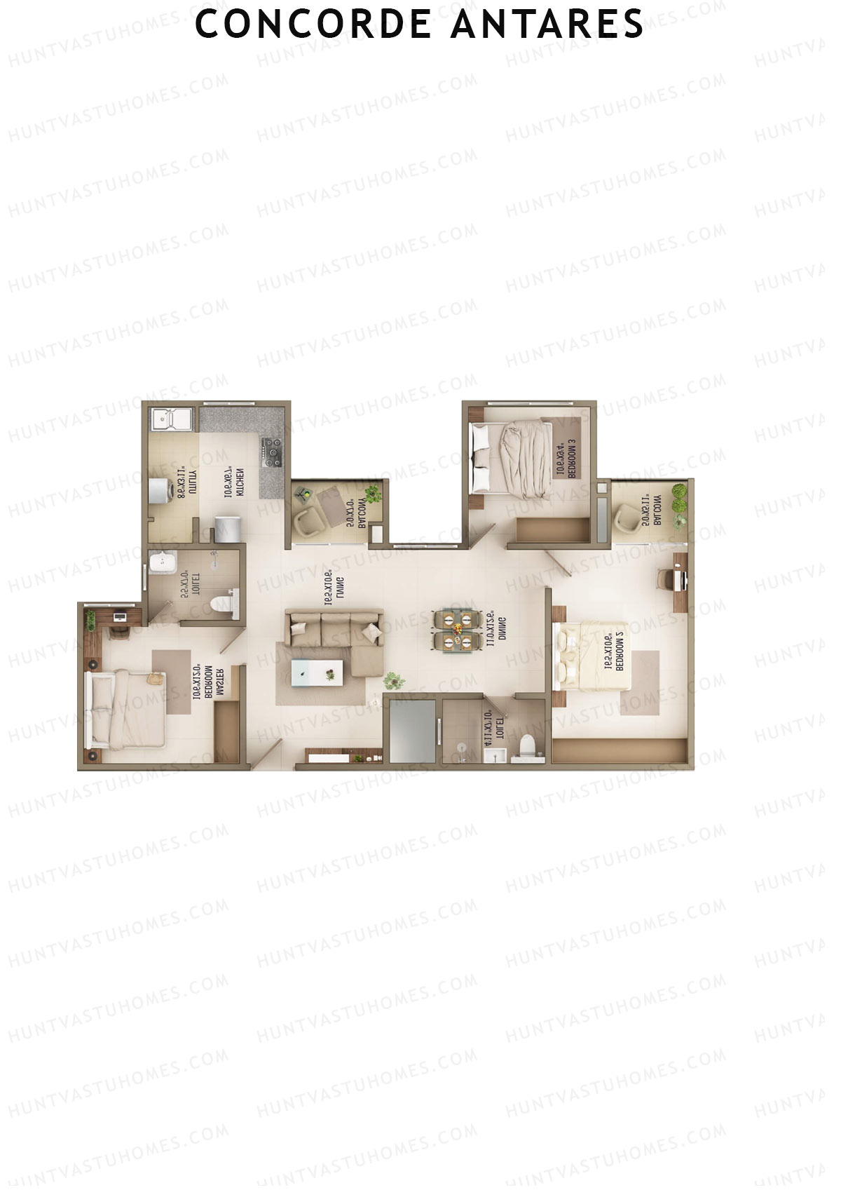 Concorde Antares Solstice Unit 4  Floor Plan