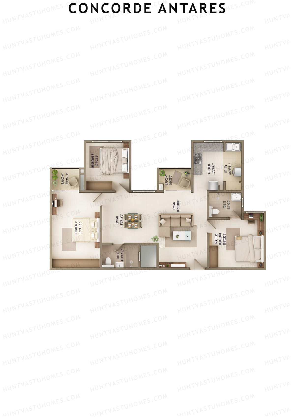 Concorde Antares Solstice Unit 5  Floor Plan