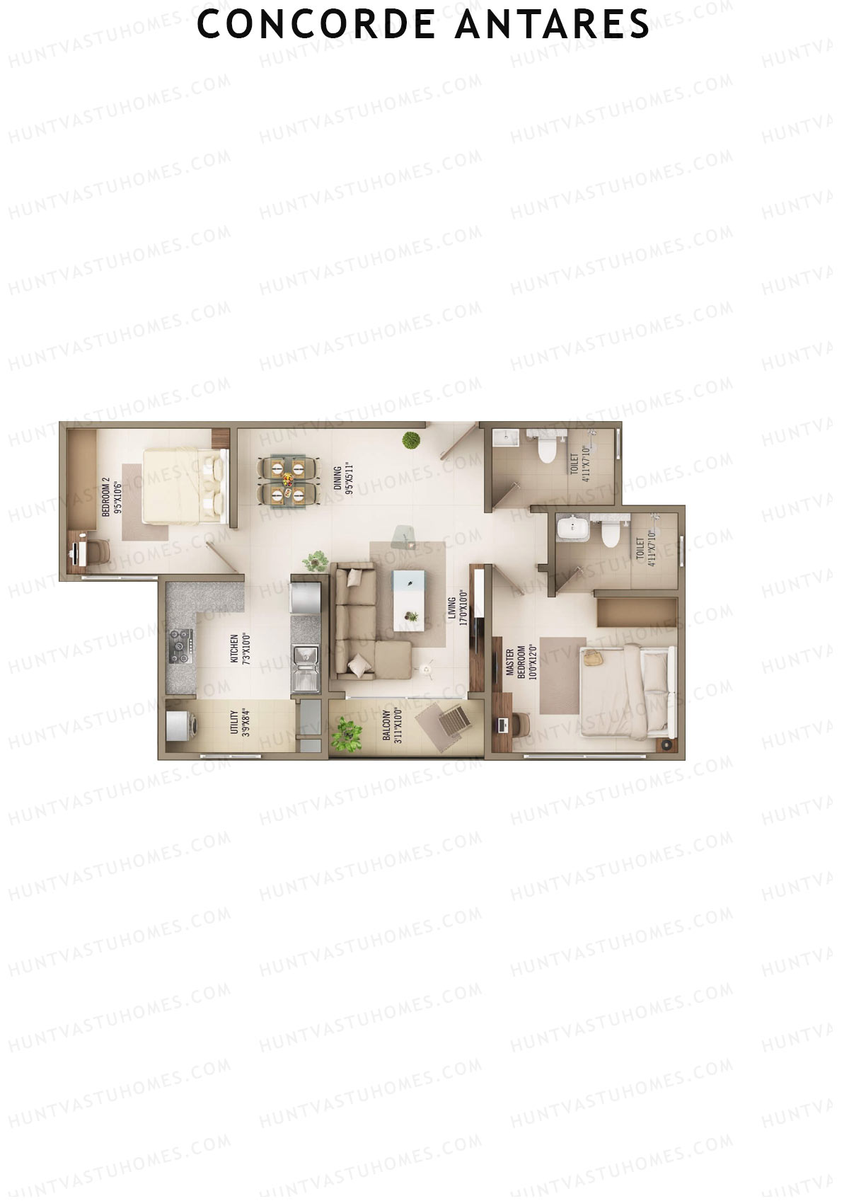 Concorde Antares Solstice Unit 9  Floor Plan