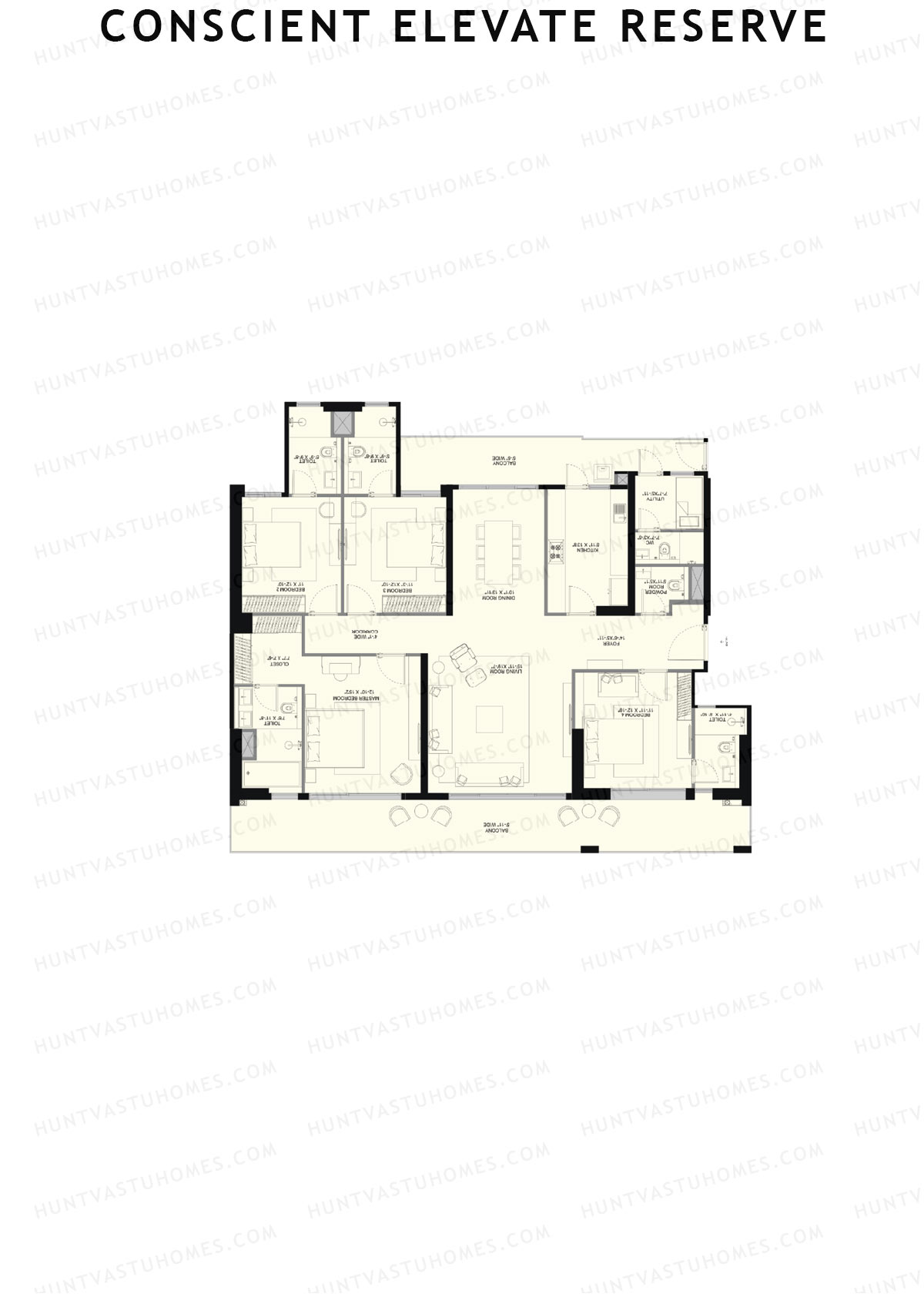 Conscient Elevate Reserve Tower B Unit 1 Floor Plan
