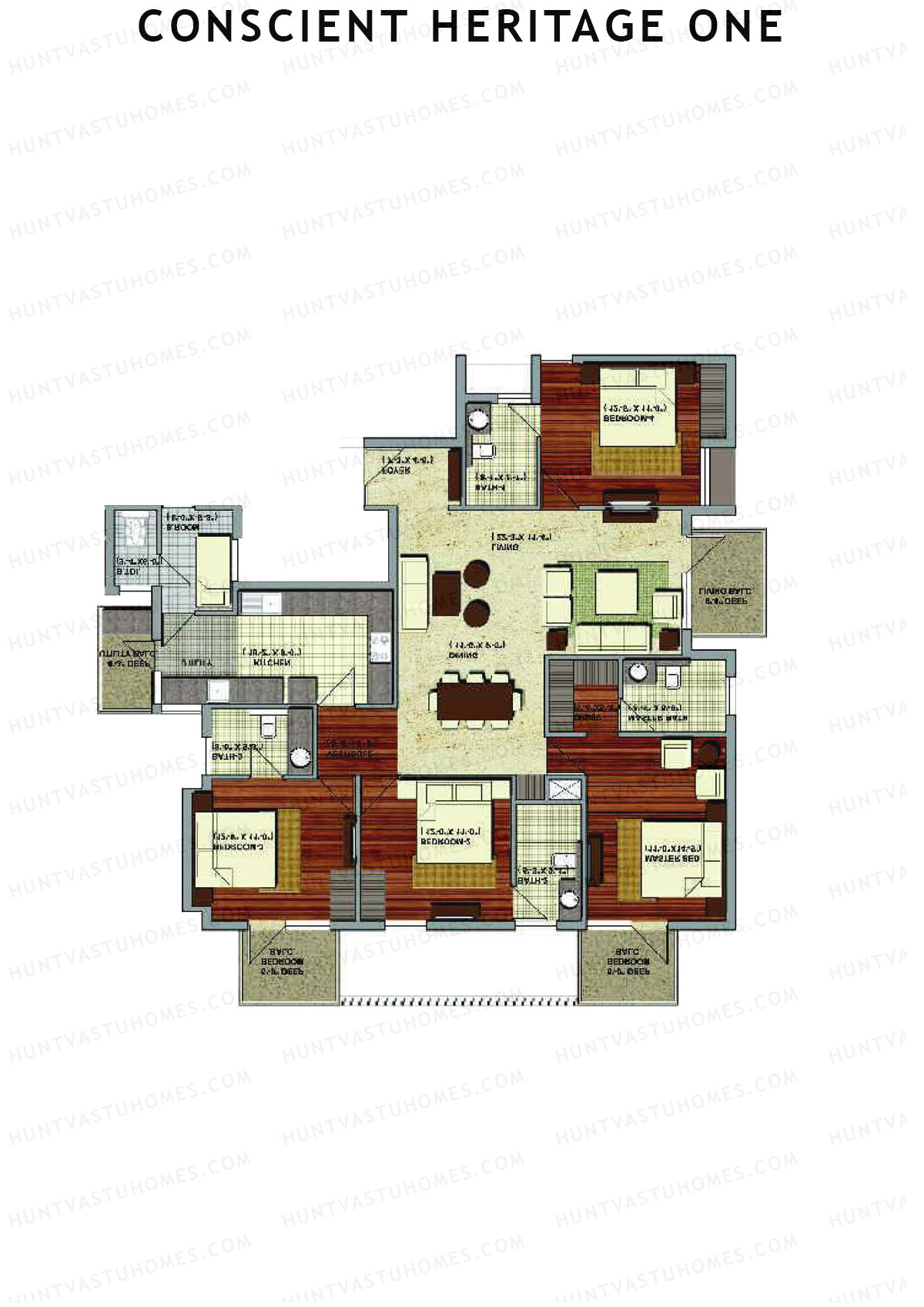 Conscient Heritage One Tower A Unit 3 Floor Plan