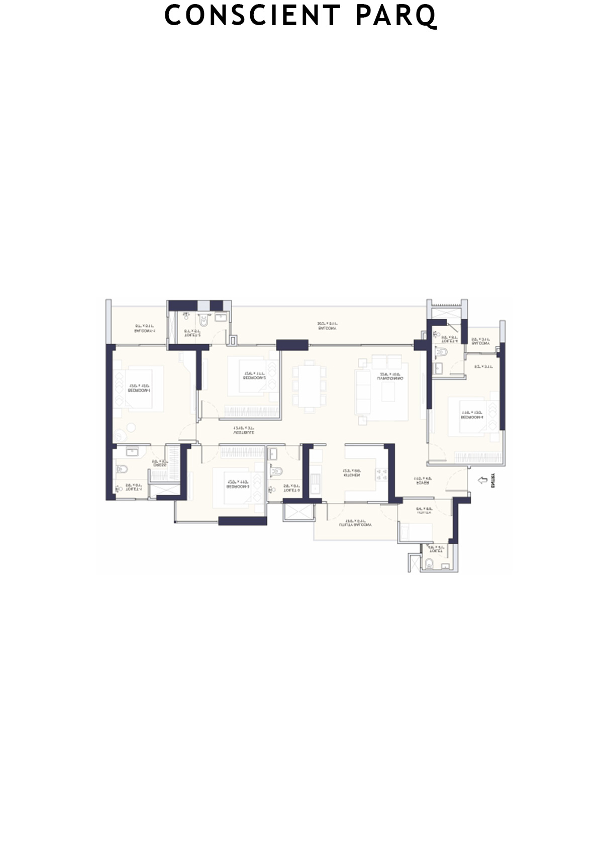 Conscient Parq Tower D Unit 2 Floor Plan
