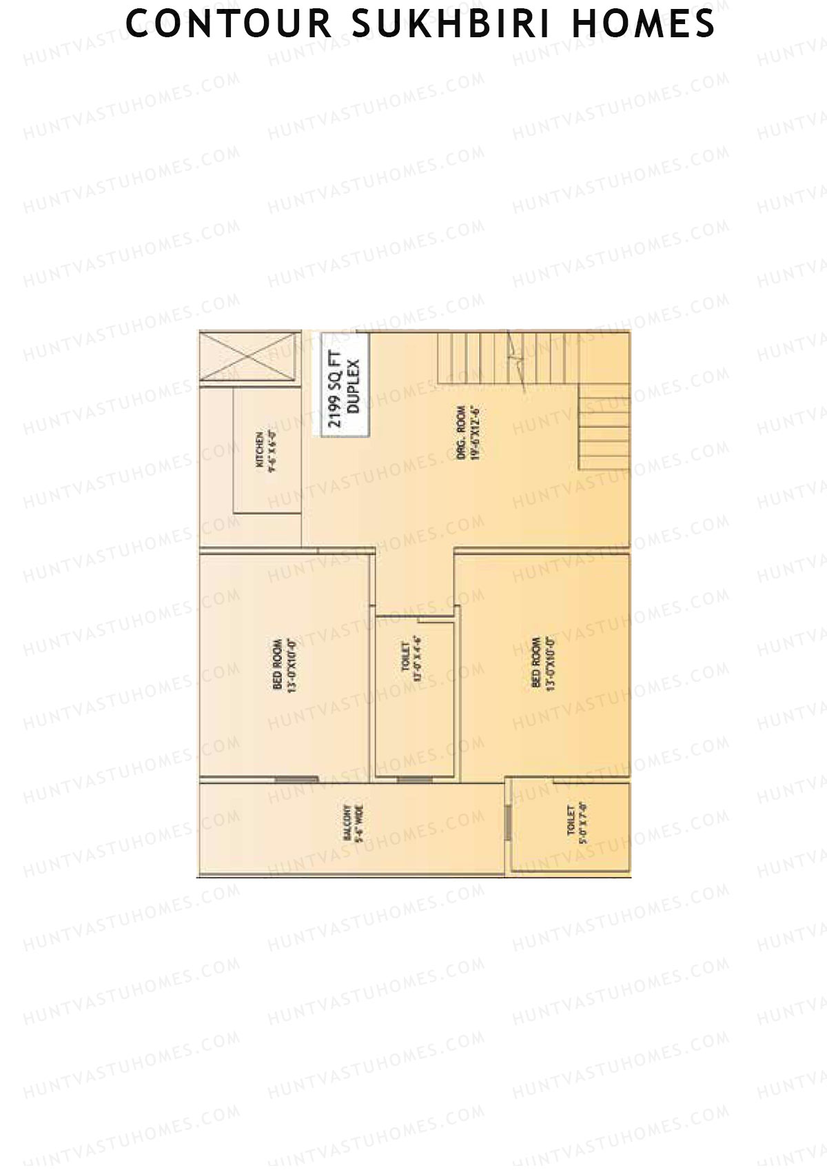 Contour Sukhbiri Homes, Block Fortuna G, Unit 3 (Duplex ), 3BHK, Super Area 2199   sq ft 
