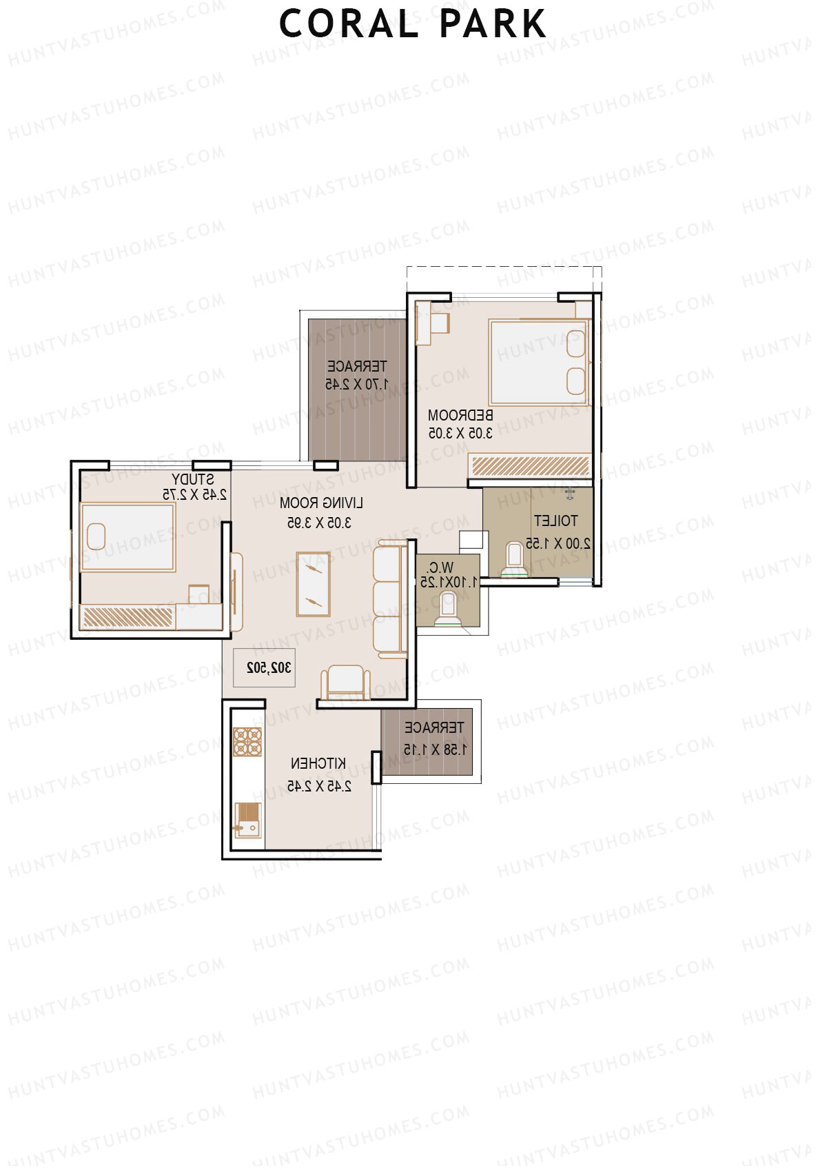 Coral Park Tower 1 Unit 11 Floor Plan