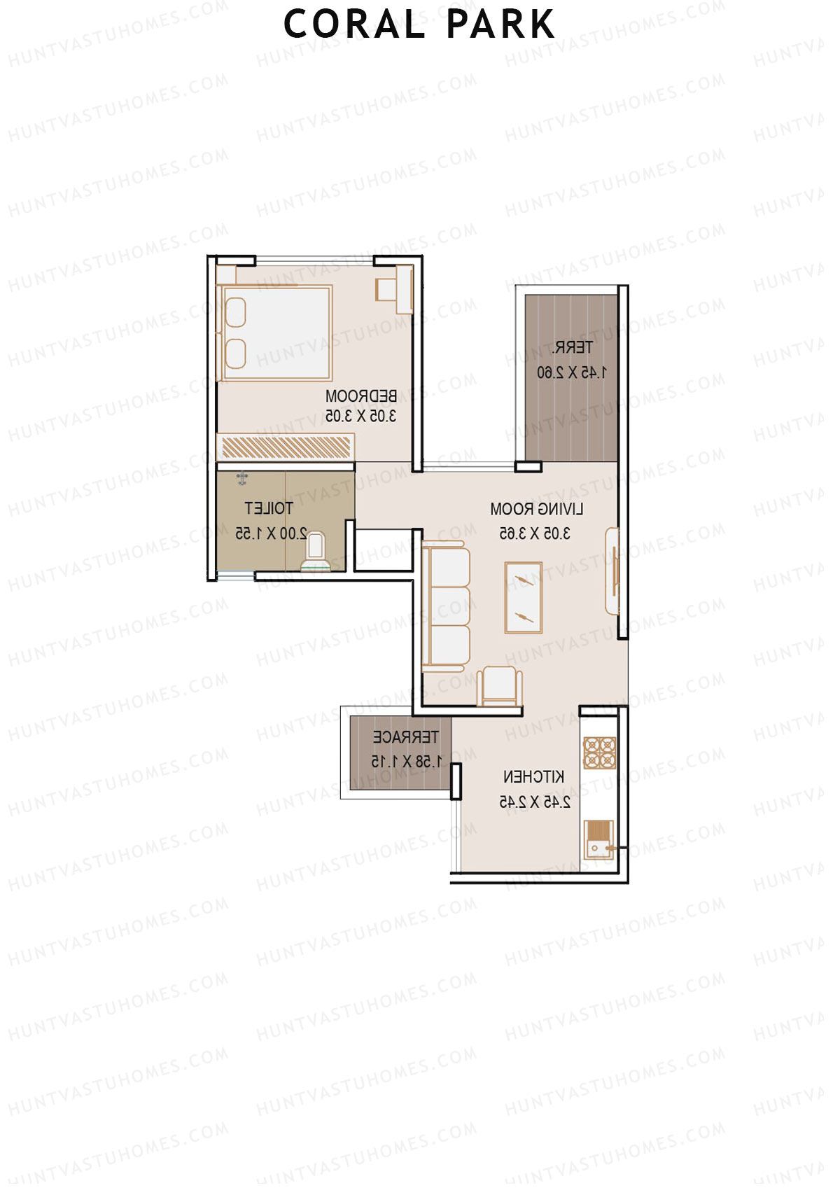 Coral Park Tower 1 Unit 12 Floor Plan