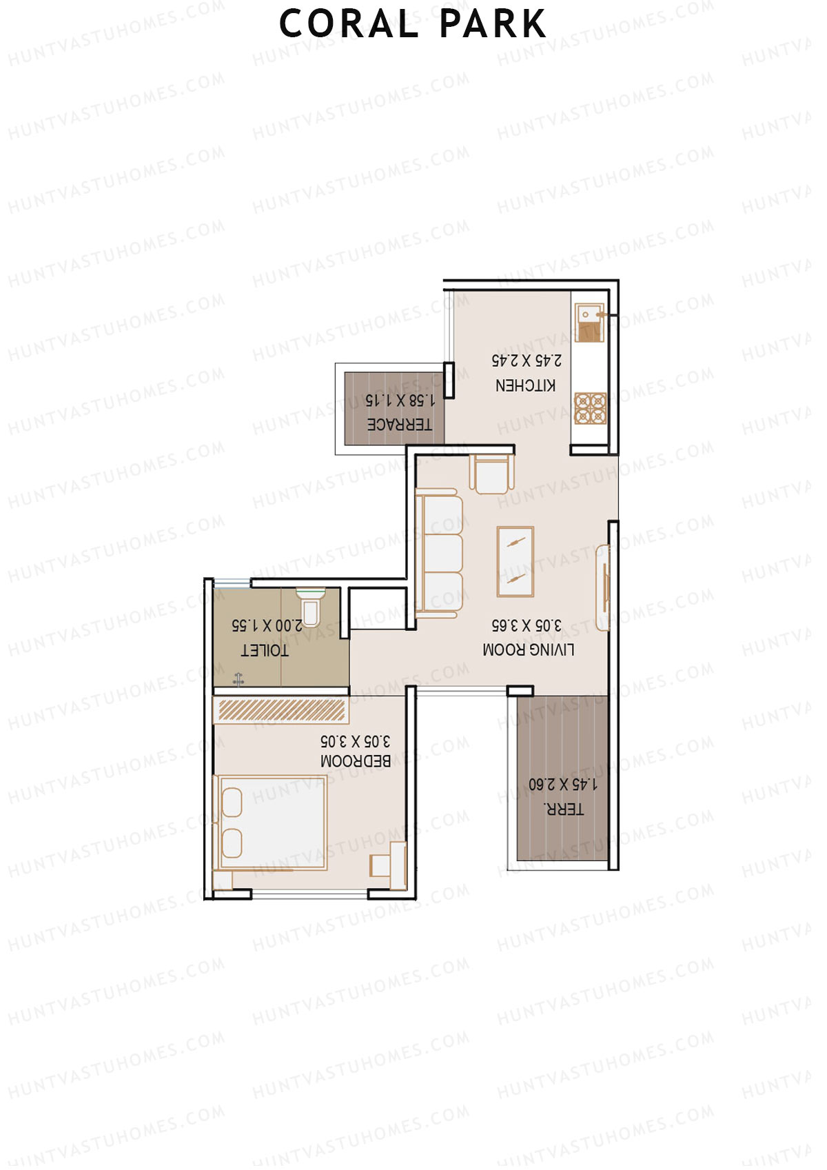 Coral Park Tower 1 Unit 7 Floor Plan
