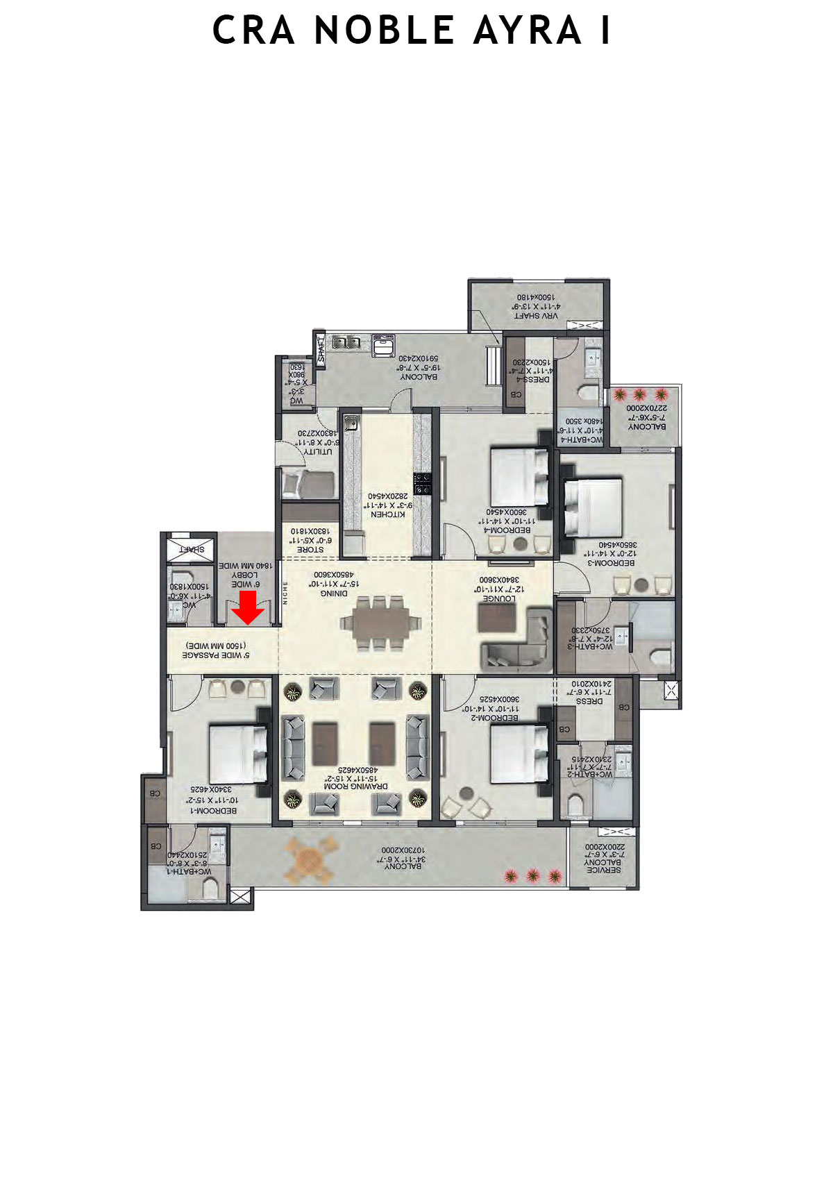 CRA Noble Ayra I Crest Unit I Floor Plan
