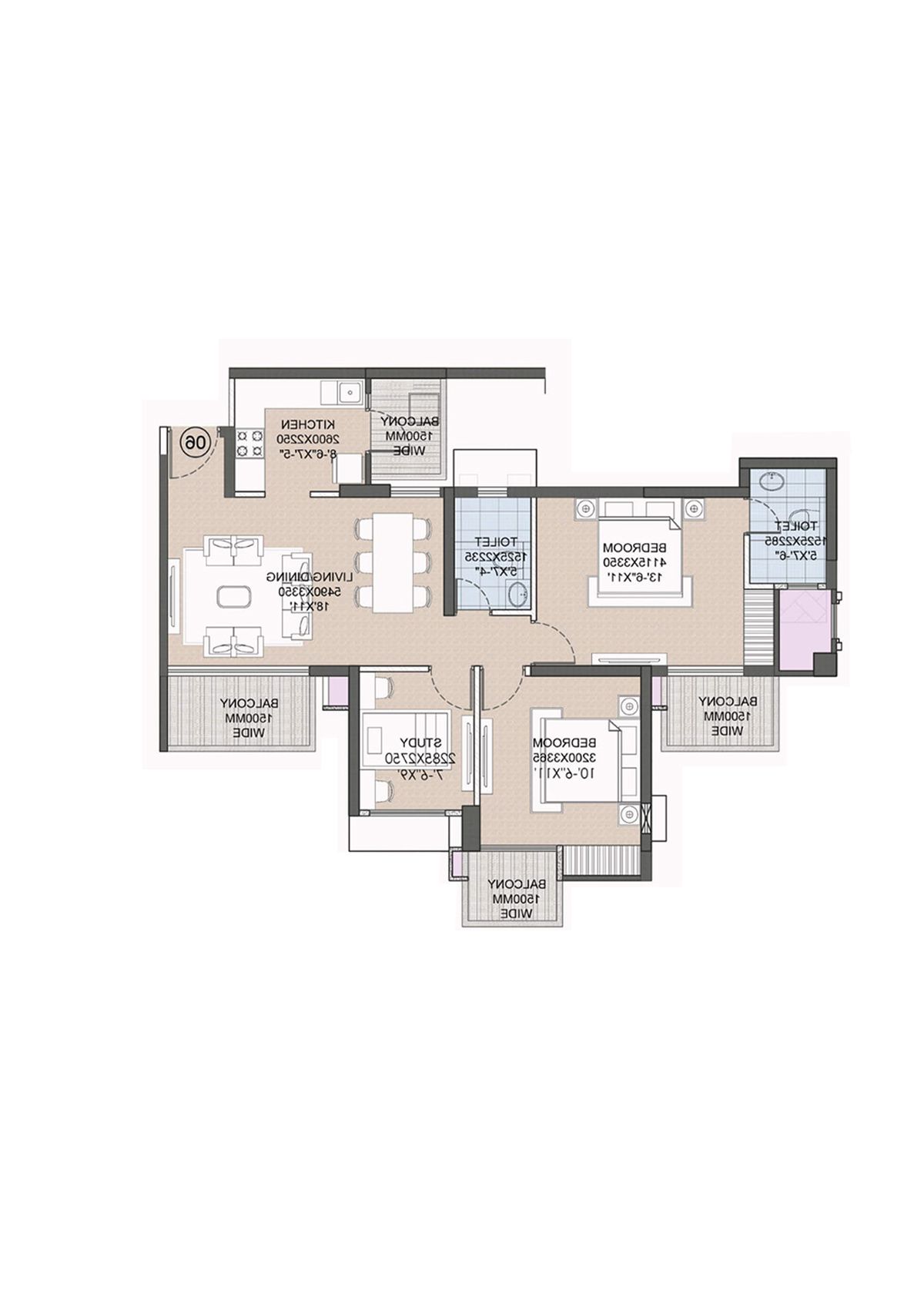 Crc Joyous Tower 4 Unit 5 Floor Plan