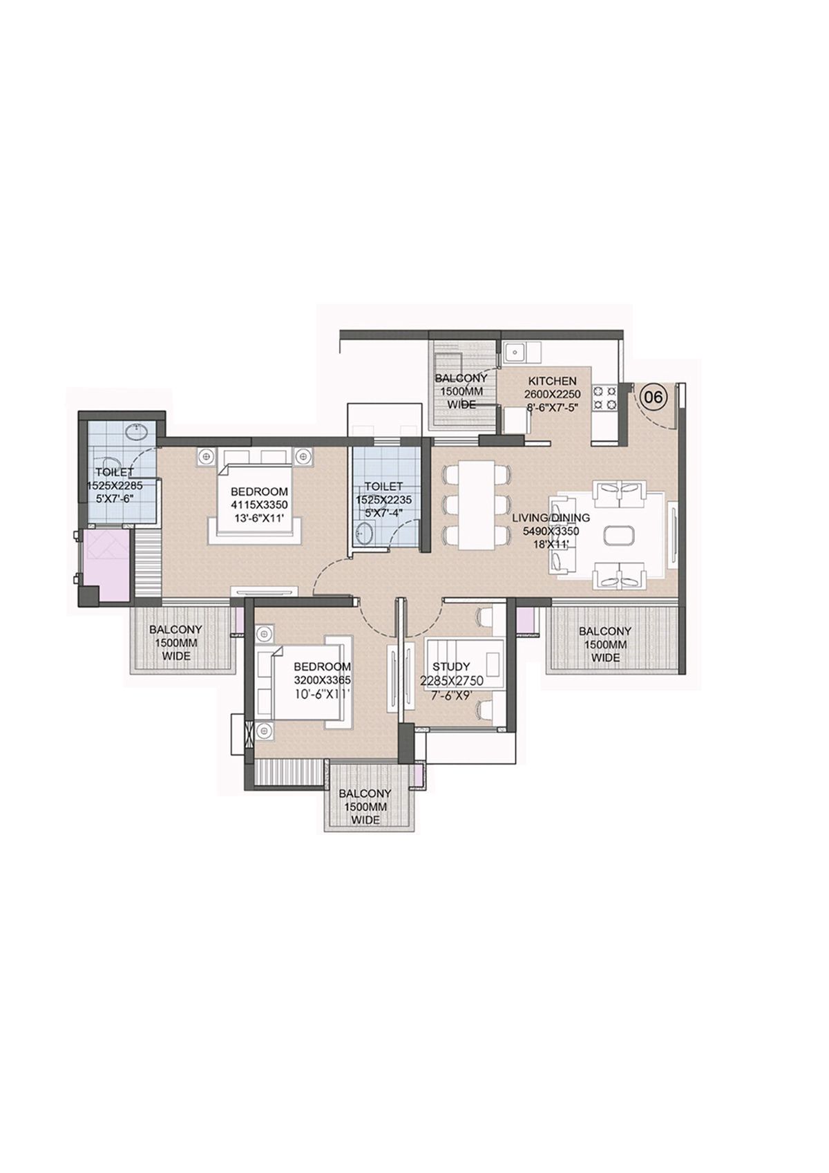 Crc Joyous Tower 4 Unit 6 Floor Plan