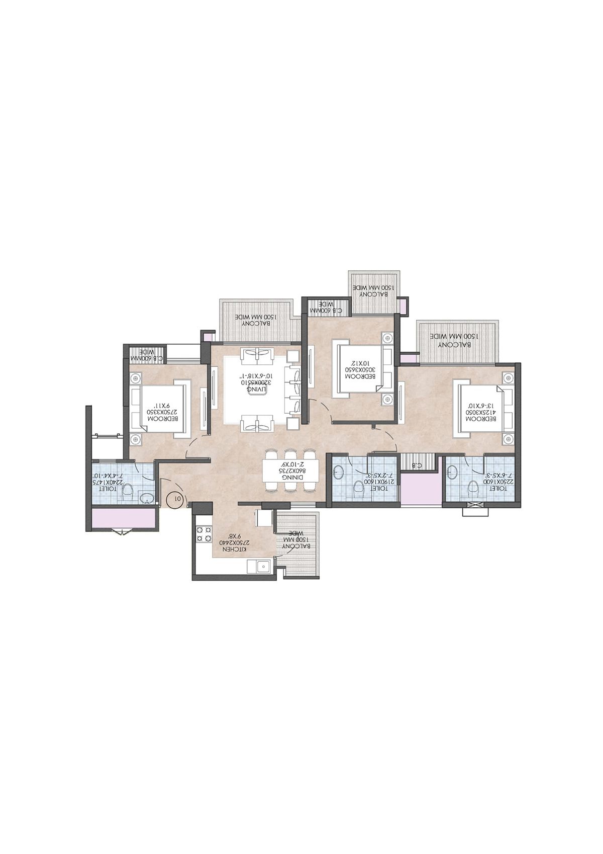 Crc Joyous Tower 1 Unit 4 Floor Plan