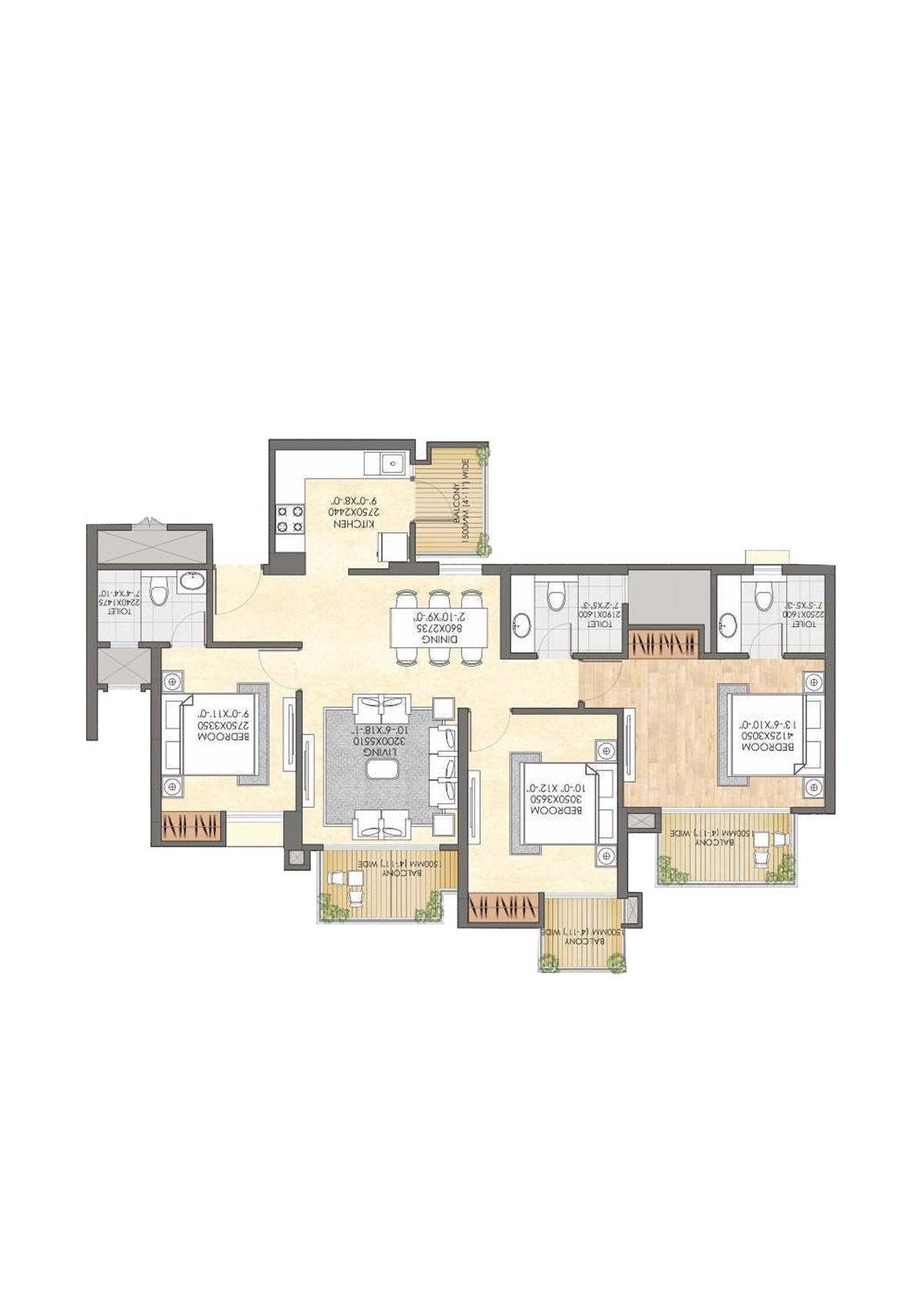 Crc Joyous Tower 3 Unit 4 Floor Plan