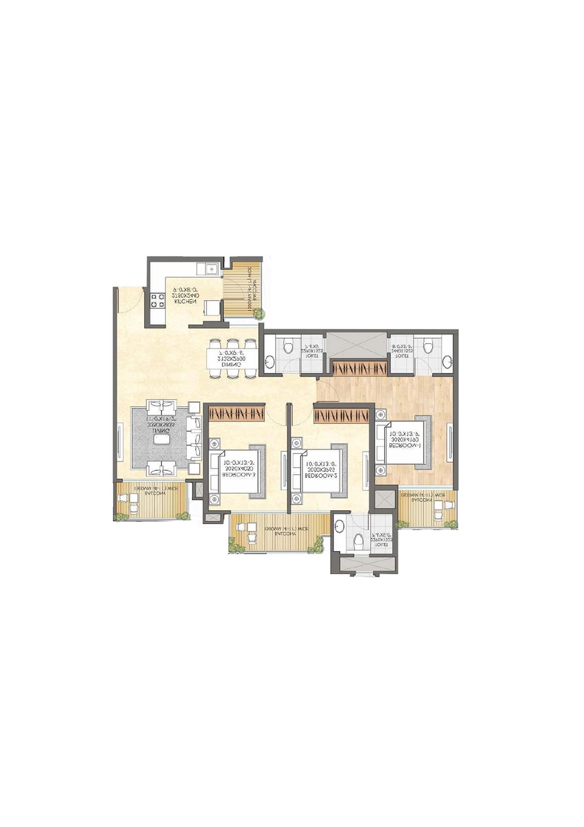 Crc Joyous Tower 3 Unit 5 Floor Plan