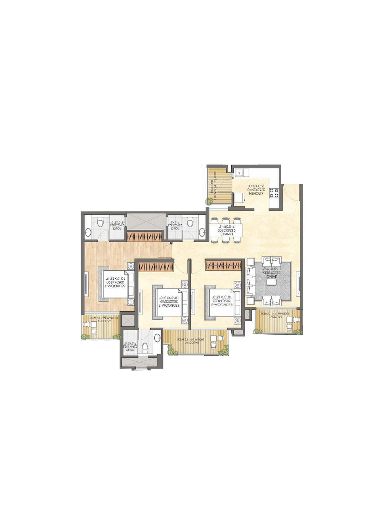 Crc Joyous Tower 3 Unit 6 Floor Plan