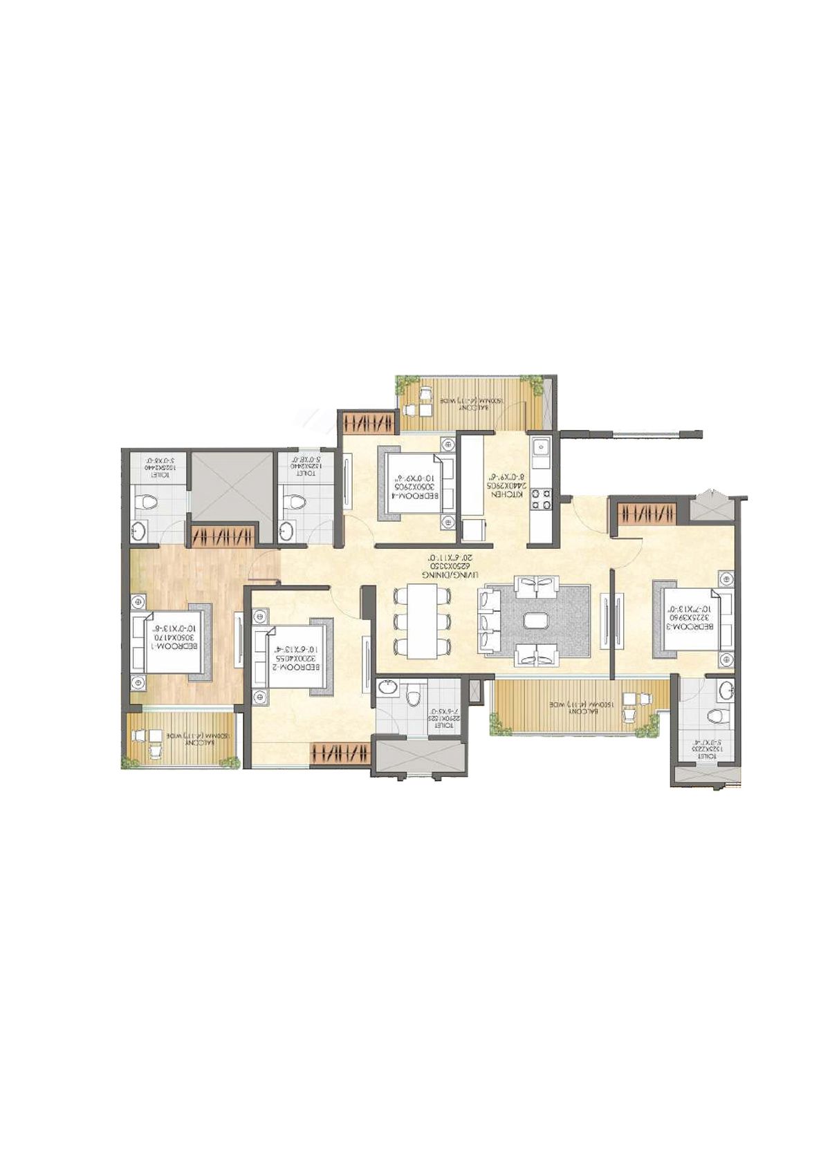 Crc Joyous Tower 2 Unit 4 Floor Plan